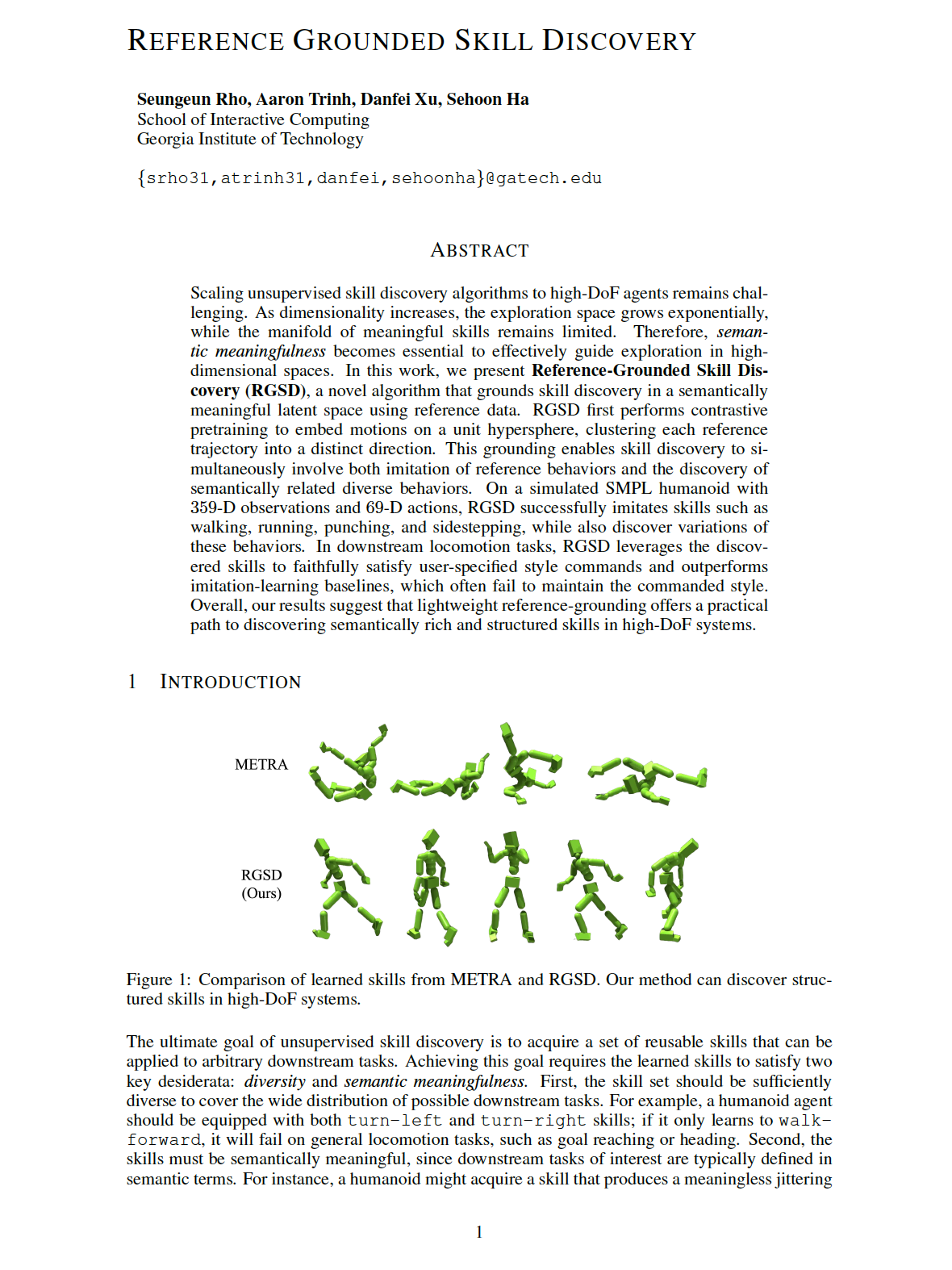 Reference Grounded Skill Discovery